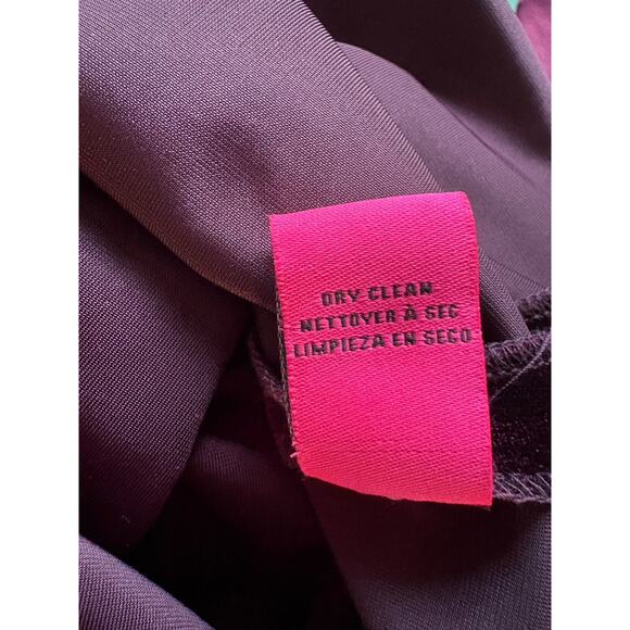 Betsey Johnson Collared Velvet Mini Dress - 2 Burgundy, Whimsigoth Holiday Twee - Picture 11 of 11